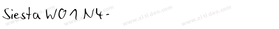 Siesta W01 N4字体转换